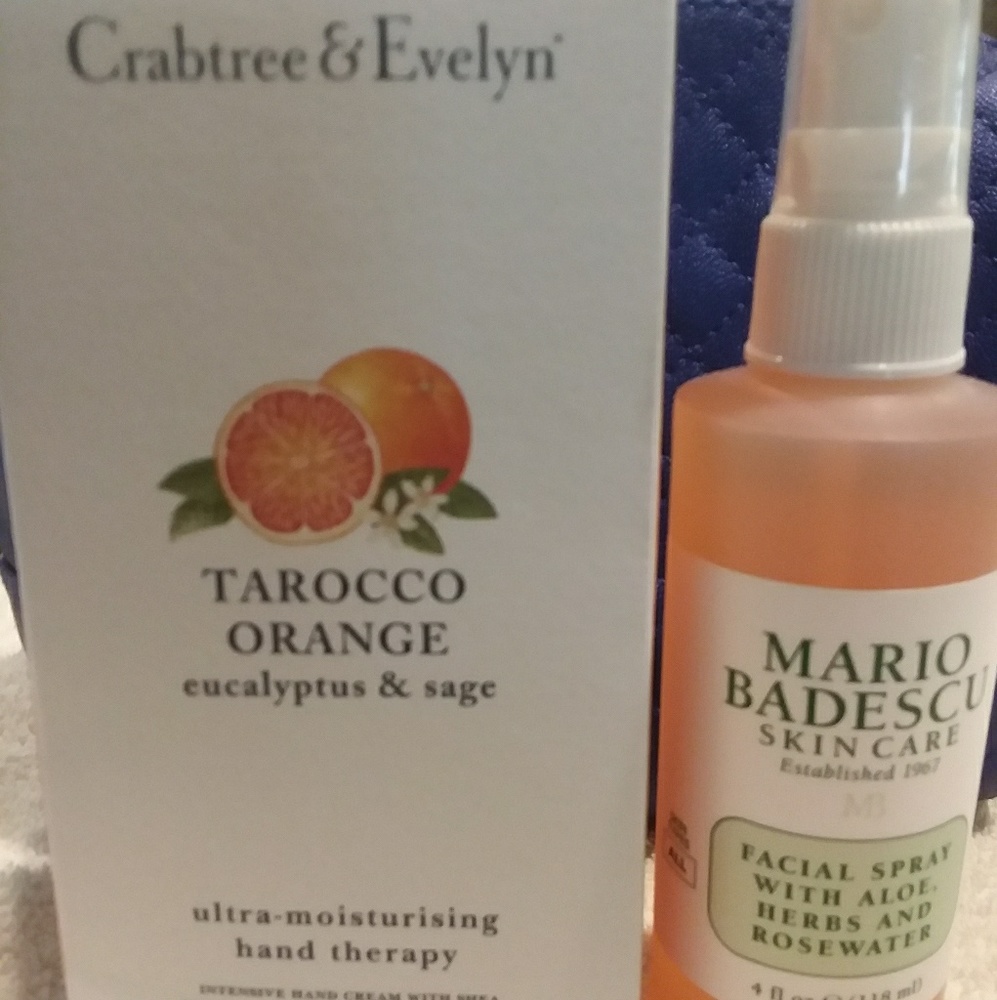 Cosmetic Bag with Lotion & Spray